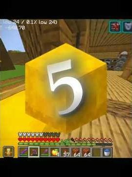 “Minecraft Hardcore me 225K GOLD BLOCKS Farm! 😨💀 Infinite Materials Challenge”