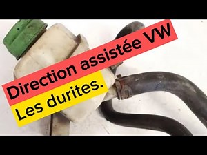 Direction assistée VW | je vous explique les durites du réservoir du liquide