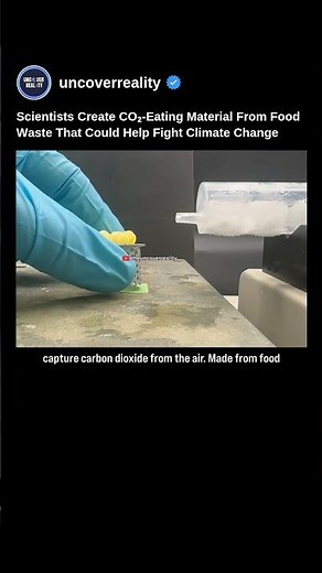 This Carbon Dioxide Eating Material Made From Food Waste & Could Help Fight Climate Change #shorts