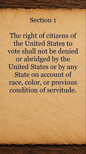 🇺🇸 The Fifteenth Amendment | United States Constitution | American Visual Archive