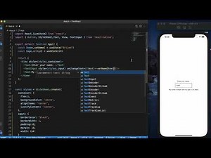 React Native Tutorial 8 - TextInput