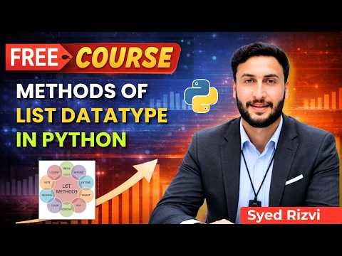 Method of List Datatype in Python | Add, Remove, Search & Sort List Datatype | Python List Methods