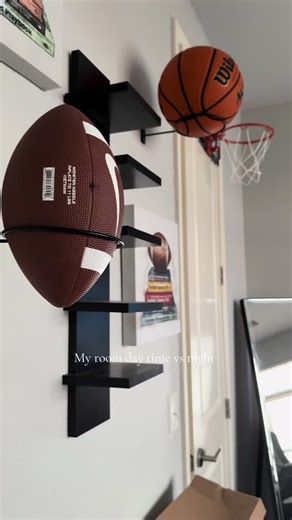 Comparing My Room: Daytime vs Nighttime Ambiance