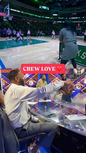 The NBA Showtime squad was HYPE watching teammate Zora Stephenson rain threes. 🗣️ | NBA on NBC and Peacock