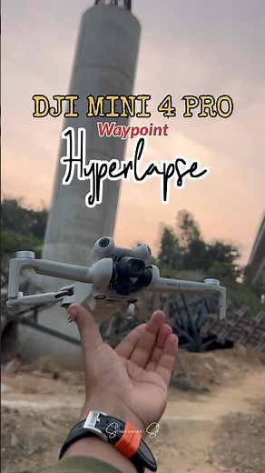DJI MINI 4 PRO waypoint Hyperlapse guide😍 #djimini4pro #dji #drone #tech
