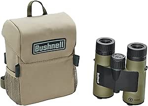 Bushnell Prime 10x42 Binocular and Vault Bino Caddy Combination Pack, Waterproof Hunting Binocular with Rugged Binocular Pouch for Hunting, Bird Watching and Hiking