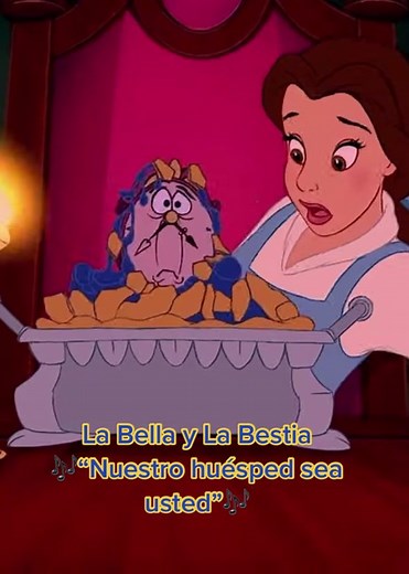 Canción “Nuestro huésped sea usted” de “La Bella y La Bestia” (1991)