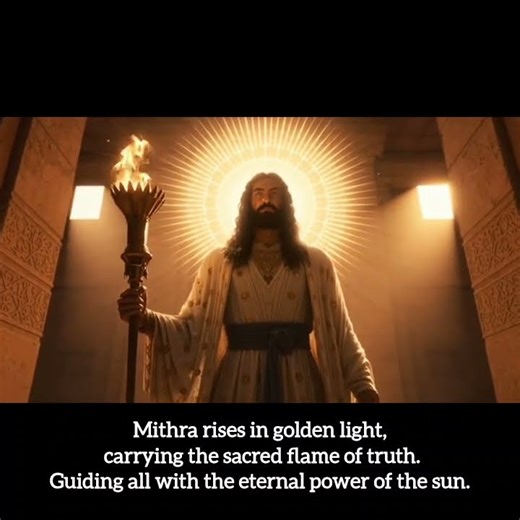Mithra — the radiant force that guards truth and lights the path of the righteous.