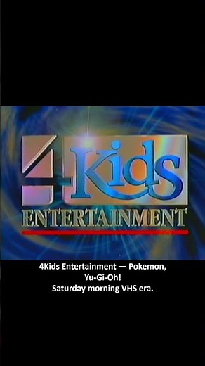 4Kids Entertainment Logo – Pokémon & Yu-Gi-Oh! VHS Era
