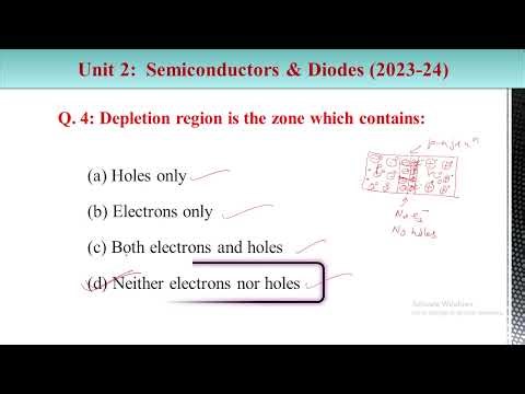 BSc Physics 2nd sem|| Unit 2: Semiconductors & Diodes|| Previous year questions|| #ddu #pyq #mcq