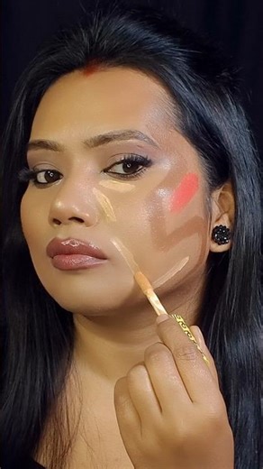 Makeup hacks for fatty facial #makeuptutorial #makeup #viral #short_video #shortvideo