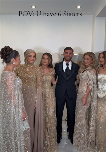 Sister's Wedding: 6 Sisters Celebrate the Groom