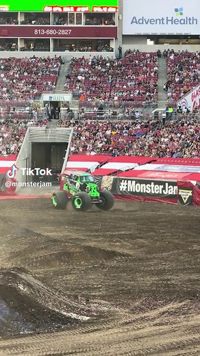Epic Save by Grave Digger at Monster Jam!