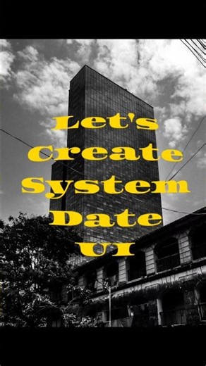 let's create a system date html UI. #prompt #chatgpt #uidesign