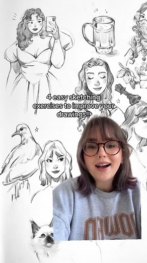 4 EASY sketching techniques to get better at drawing!