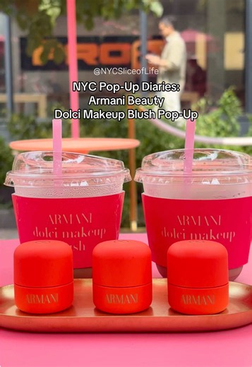 Free NYC Pop-Up: Armani Beauty Dolci Makeup Blush Pop-Up 🌸 Pick a free full-size Armani Dolci Makeup Blush, sip on lattes enjoy lots of photo moments! 💕July 15 from 12:30-7 @ 14th St & 9th Ave 🌹 Free, walk-ins accepted @Armani beauty