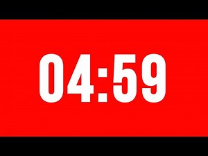 4 Minute 59 Second Timer With Alarm Without Music