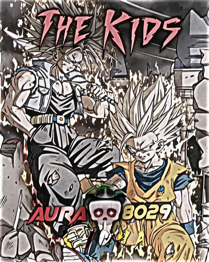 Normal Kid's 🗿 But The Kid's 💀 #trunks #gohan #dragonballz #anime