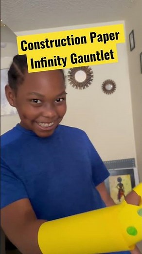 Infinity Gauntlet made from Construction Paper