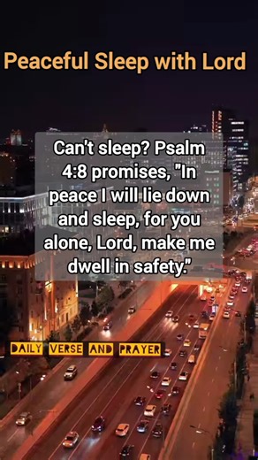 Peaceful Sleep @DailyVerseandPrayer #bibleteaching #sleeping #sleepingverses