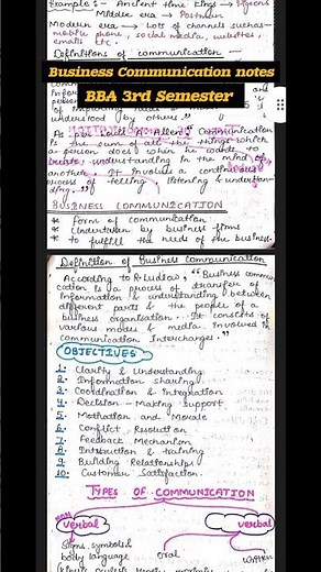 Business Communication Notes | BBA 3rd Semester | BBA study material