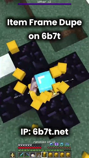 6b7t.net item frame dupe #2b2t #minecraft #anarchy #minecraftanarchy #cheating #dupes #gaming #cpvp