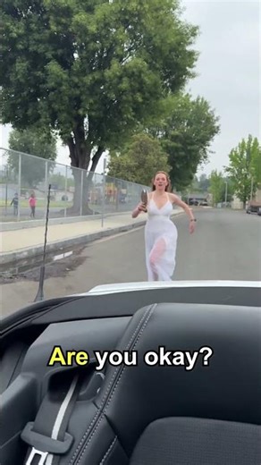 Distressed runaway bride saved by kind strangers! 🤯