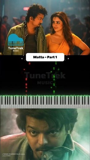 Matta Piano Tutorial Part-1 | GOAT | Vijay | Anirudh | Easy Notes & Chords | TuneTrek Music