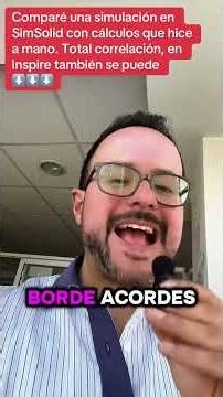 Compare a SimSolid simulation with calculations I did by hand. Total correlation, Inspire ⬇️⬇️⬇️