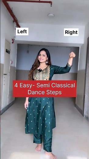 4 Easy Semi Classical Dance Steps | Sneha Kapoor Gothi | Tutorial #dancewithsneha #semiclassical