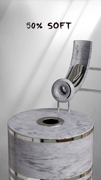 0% vs 100% Cylinder Sliding Soft Body 3D Simulation in Cinema4d