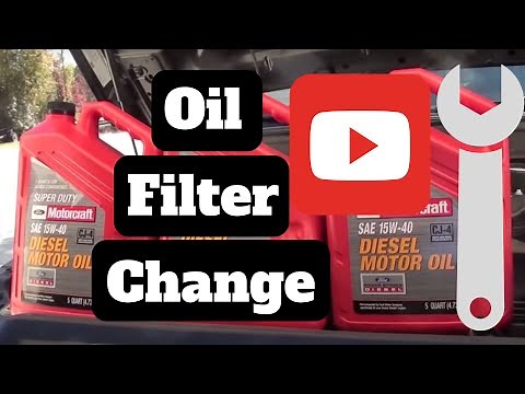 How To - Oil Change on a Diesel 6.7L 2011-2017 Ford F250/F350 Super Duty 6.7