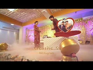couple entry|Engagement Ceremony |Ring Entry | Wedding Decorate |engagement decorate video