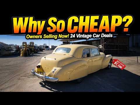 Classic Cars for Sale Online! 20 Cheap Vintage Cars You Can Still Buy!