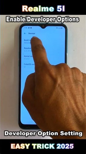 How to on Developer Option in Realme 5i 🔥 Realme 5i Oem /Enable developer /Options Realme 5i