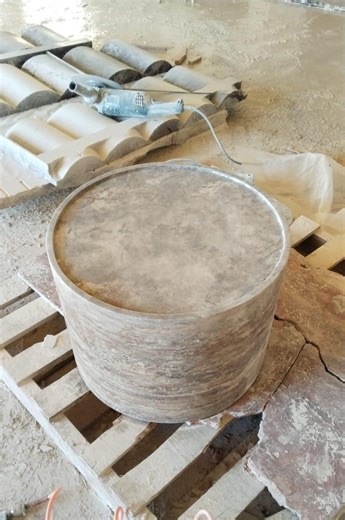 20" Silver Travertine Round Coffee Table, Stone Block Side Table Rustic Living Room Furniture - Etsy