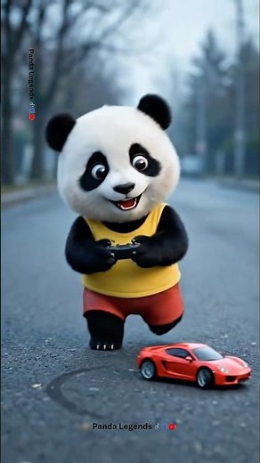 “Cute Crying Panda Asking You to Subscribe 😢 | Emotional Panda Animation”