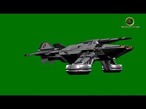 Spaceship Green Screen HD