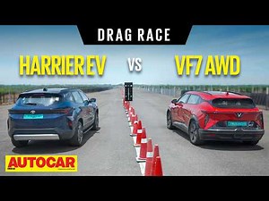 Drag Race: Tata Harrier EV vs Vinfast VF7 - Large and charged | Autocar India