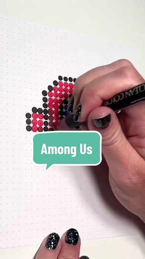 The editing tho. 😅 #amongus #amongusimposter #imposter #dotart