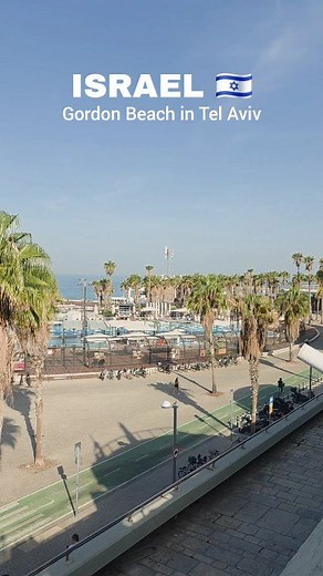 16K views · 1.7K reactions | Gordon Beach is a popular urban beach in Tel Aviv Israel, known for its fine sand, lively atmosphere, and amenities like restaurants, bars, and sports facilities. #Israel #telaviv #telavivbeach #dailylife #travel #visitisrael #TravelIsrael | Rica Gabud | Facebook