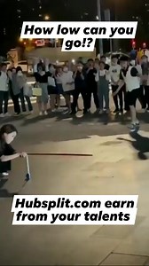 4.1K views · 11 reactions |  Limbo Legend! Be amazed as this flexible daredevil takes limbo to new lows, smoothly gliding under a bar less than a foot off the ground. How low can he go?  Witness this incredible display of agility and balance. Inspired by extraordinary talents? Share yours or discover more at Hubsplit.com! #LimboMaster #UltimateFlexibility #Hubsplit #TalentShow | Hub Split | Facebook