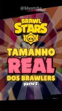The true SIZE of the Brawlers pt. 2 📏 #brawlstars #supercell