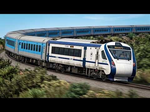 Indian Railways: VANDE-SHATABDI PUSH-PULL High Speed Run ⚡ | Railworks - Indian Train Simulator 2026