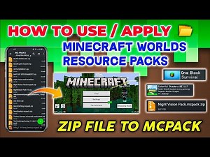 How To Add/Import ZIP FILE/MCPACK In Minecraft