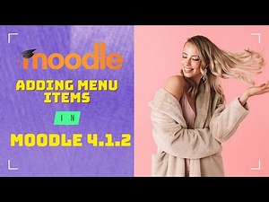 Adding Menu Items in Moodle