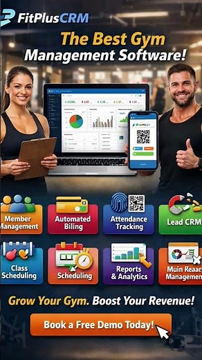 Best Gym Management Software 2026 | FitPlusCRM Demo 💪 #gymsoftware #gymmanagementsoftware