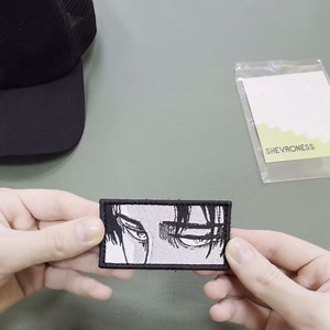 Anime Eyes Levi Tactical Funny Morale Patch for Hats, Vests, Jeans, Backpacks, All Clothes, and Gear - Highly Durable and Incredibly Resistant to Fading and Tearing - 3.2 x 1.7 in