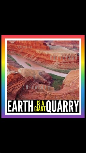 la verdad on Instagram: "The Earth can sometimes feel like a massive, abandoned quarry—its landscapes carved with a precision that seems almost intentional. Nowhere is this more striking than the Grand Canyon, a place where nature reveals its history in bold, sculpted formations. Its wide, sweeping half-circle cuts look as if some enormous tool once sliced through the land. The canyon walls rise in perfect layered steps, each layer a timeline of ancient worlds, stacked neatly like pages in a for