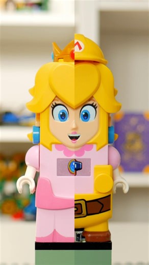 LEGO Peach in Builder Suit #lego #mario #shorts